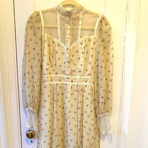 Vintage Jessica McClintock Gunne Sax Prairie Dress